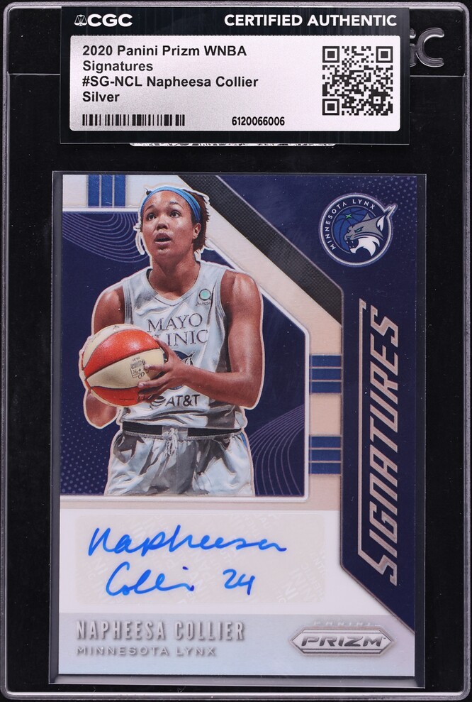 2020 Panini Prizm WNBA Silver Napheesa Collier AUTO #SG-NCL CGC