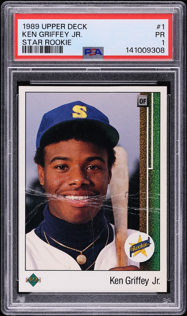 1989 Upper Deck Ken Griffey Jr. ROOKIE #1 PSA 1 PR