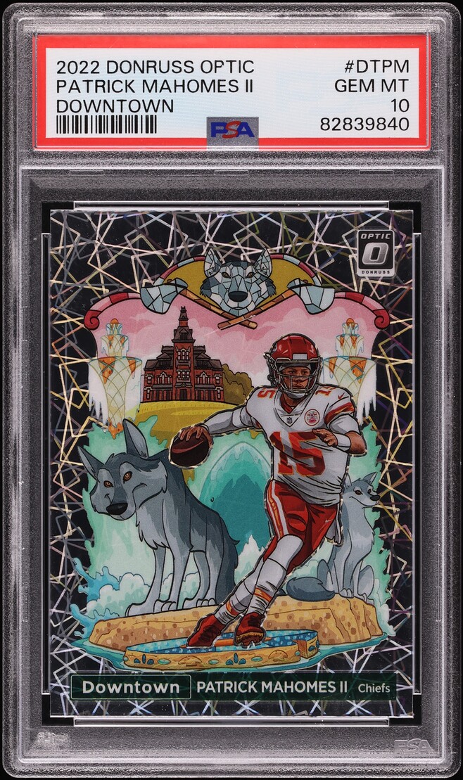2022 Donruss Optic Downtown Patrick Mahomes II #DT-PM PSA 10 GEM MINT
