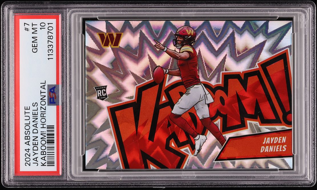 2024 Absolute Kaboom! Horizontal Jayden Daniels ROOKIE #7 PSA 10 GEM MINT