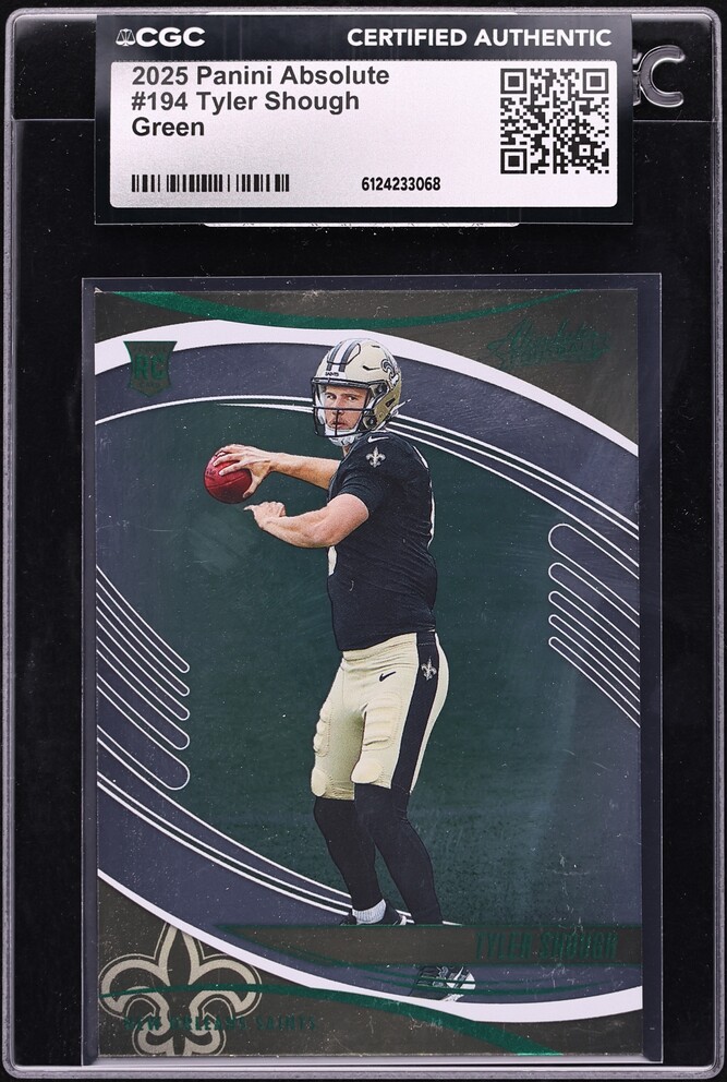 2025 Absolute Football Green Tyler Shough ROOKIE #194 CGC AUTH