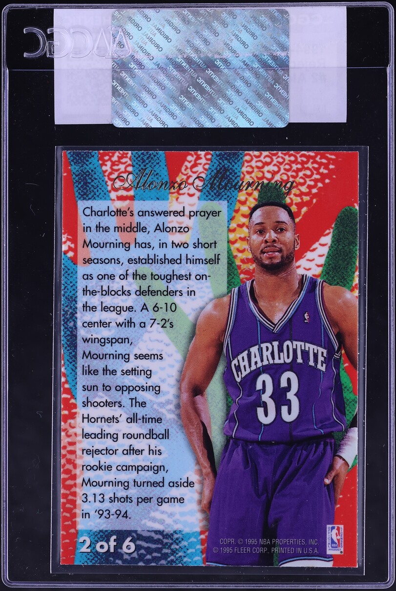 1994 Flair Rejector Alonzo Mourning #2 CGC AUTH
