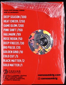 2025 Adhesive Artifacts Season 2 Stephen Curry Wax Pack on