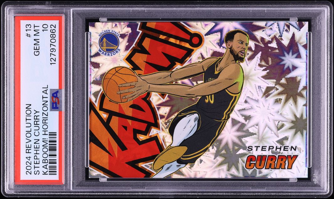 2024 Panini Revolution Kaboom! Horizontal Stephen Curry #13 PSA 10 GEM MINT