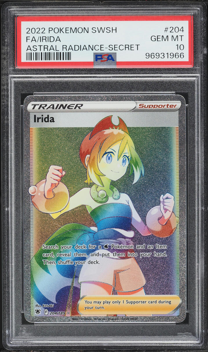 Pokemon Sword & Shield Astral Radiance Rare Rainbow Irida #204