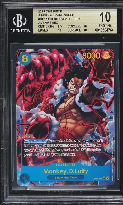 2025 One Piece A Fist Of Divine Speed Alt Art Honesty Impact #OP11