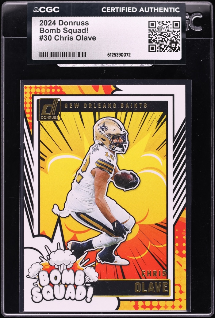 2024 Donruss Bomb Squad! Chris Olave #30 CGC AUTH