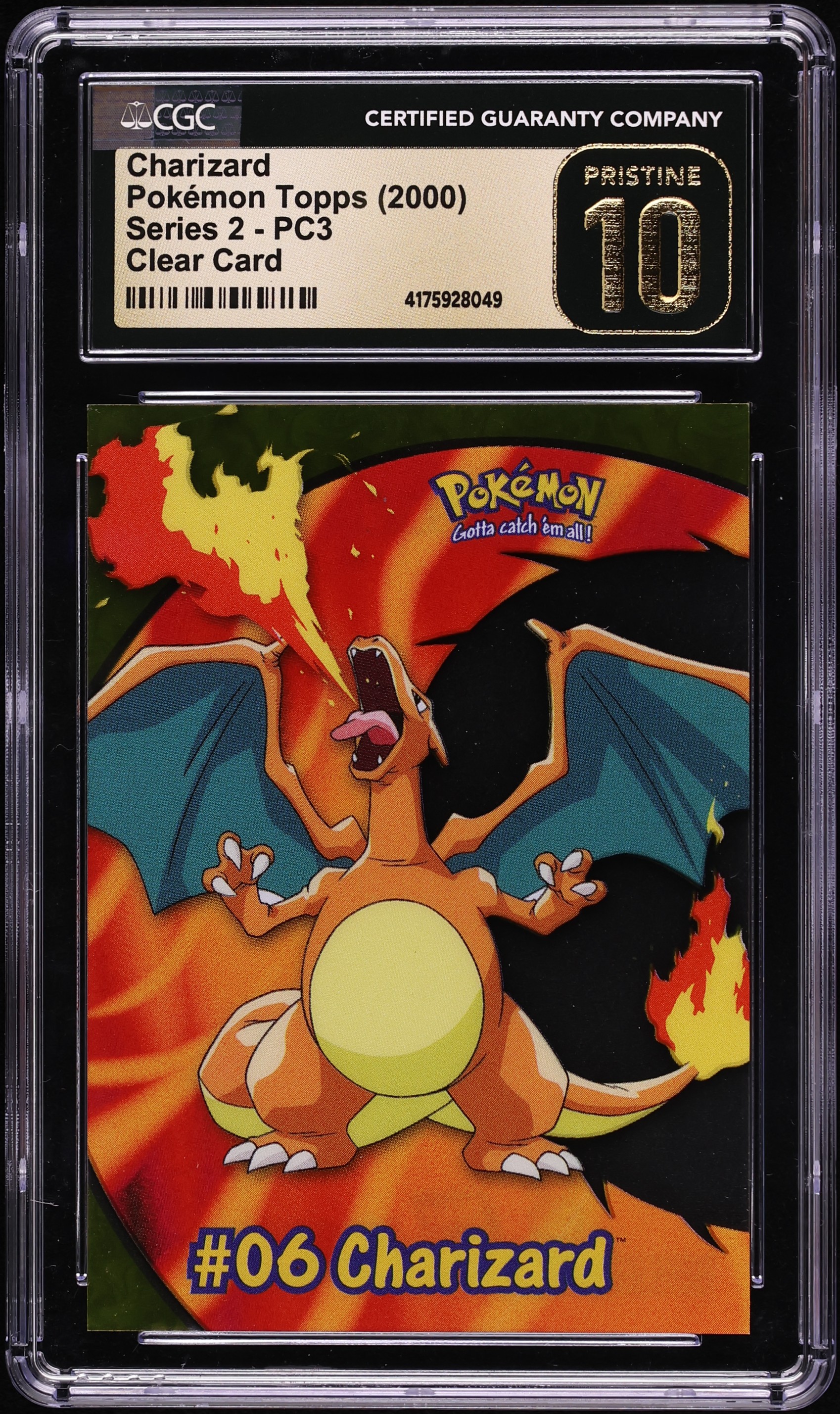 pokemon clear cards 2000 Topps Pokemon Pikachu #PC1 TV Animation CLEAR Plastic Cards - PSA 9
