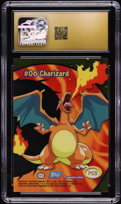 topps pokemon cards charizard Series 1 First Print #6 CGC 9.5 – TBC Games 1999 Topps Pokemon TV Animation