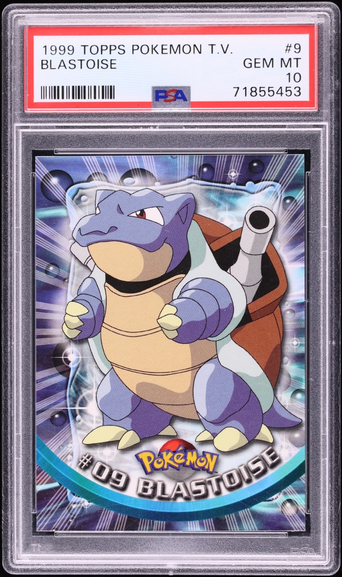 1999 Pokemon Topps TV Blastoise #9 PSA 10 GEM MINT
