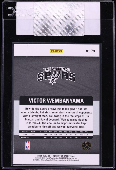 2024 Panini Revolution Victor Wembanyama #79 CGC AUTH