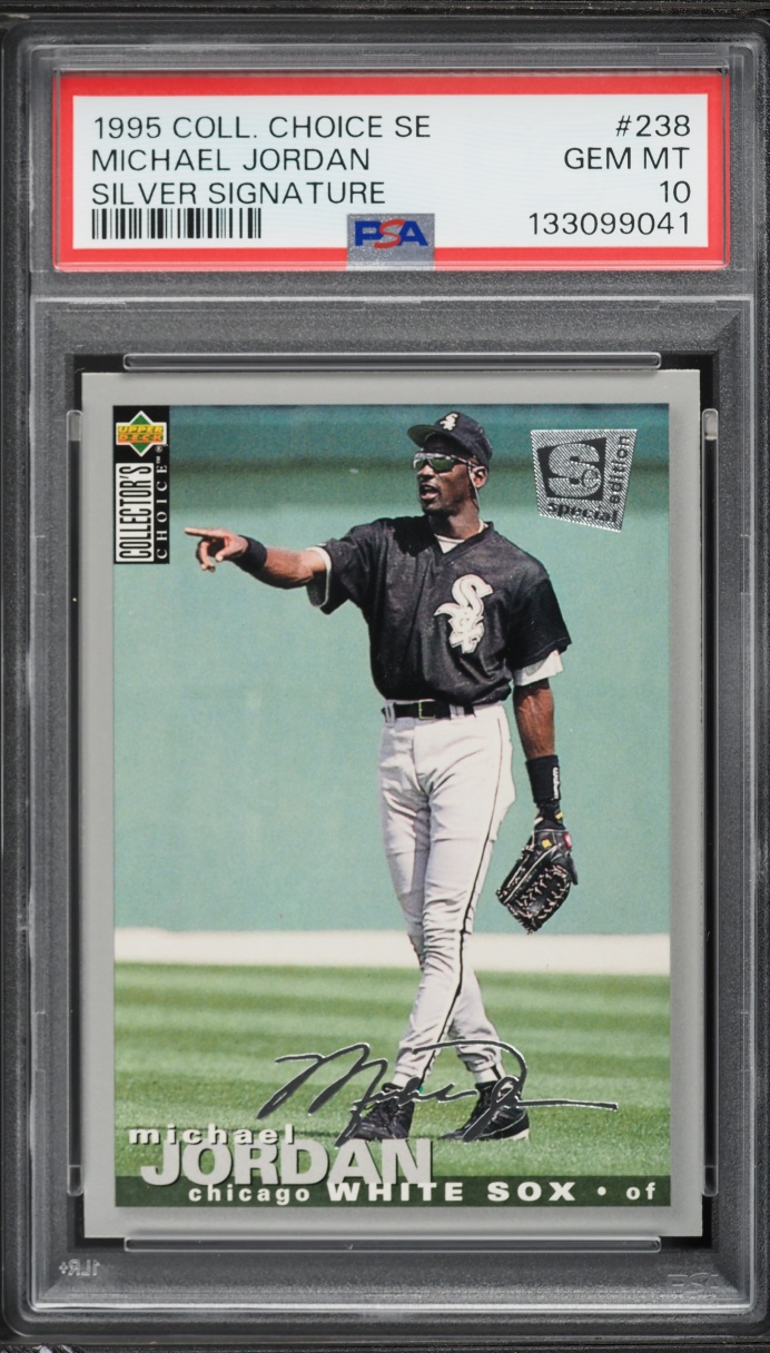 1995 Collector's Choice SE Silver Signature Michael Jordan #238 PSA 10 GEM MINT