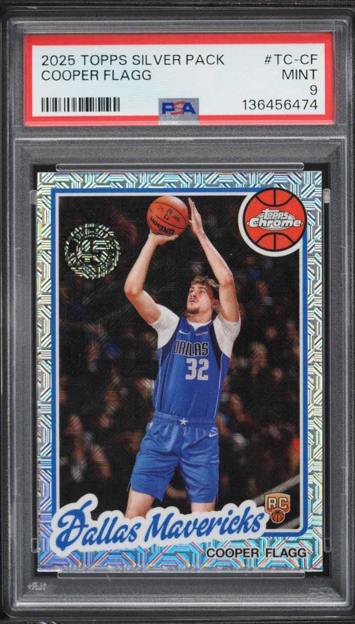 2025 Topps Chrome Silver Pack '80 Cooper Flagg ROOKIE #TC-CF PSA 9 MINT