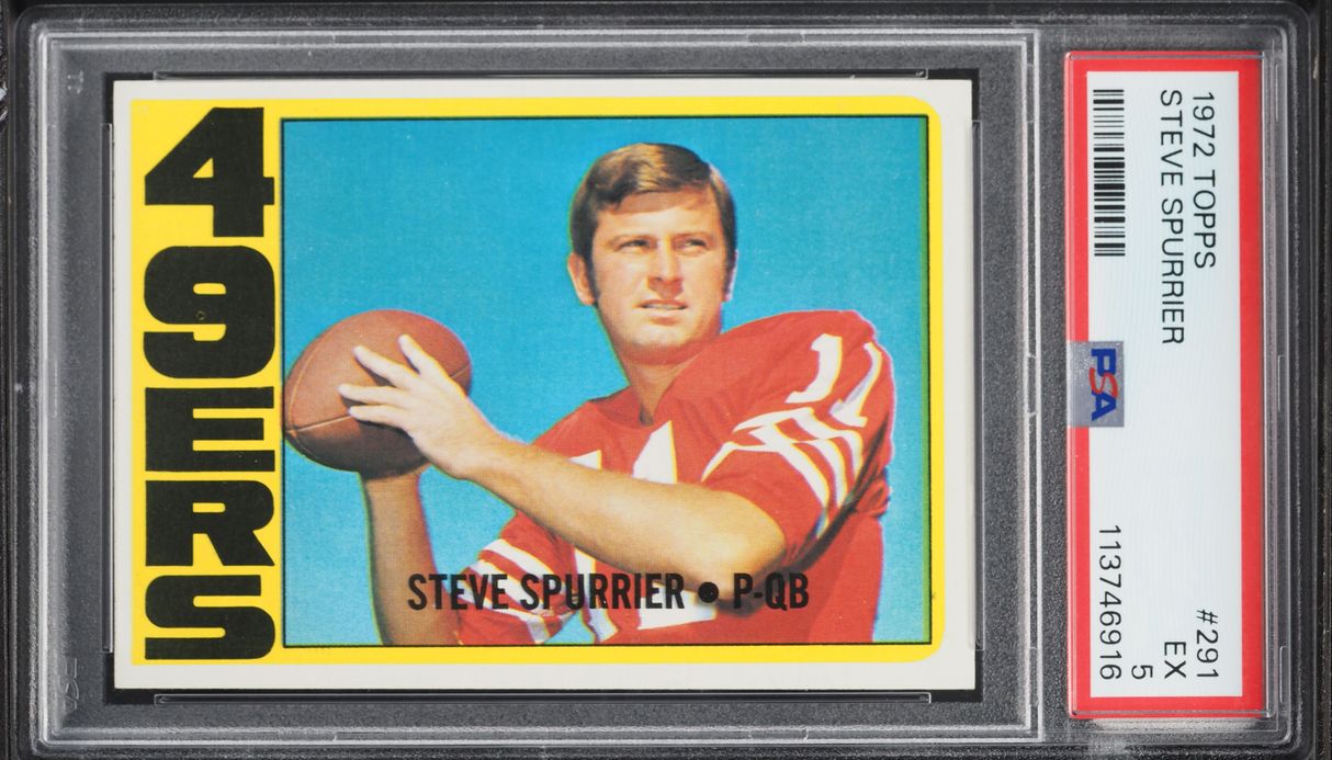 1972 Topps Football Steve Spurrier ROOKIE #291 PSA 5 EX