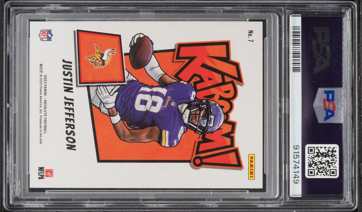 2023 Absolute Kaboom! Horizontal Justin Jefferson #7 PSA 10 GEM MINT