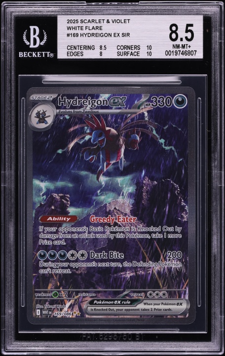 2025 Pokemon Scarlet & Violet White Flare SIR Hydreigon ex #169