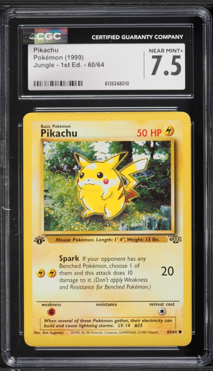 1999 pokemon pikachu card 60/64 JUNGLE EDITION UNLIMITED, 1999, CARD, TCG for Sale in Queens, NY this card is the perfect way to showcase your collection. Vintage Original Pokmon Base Set