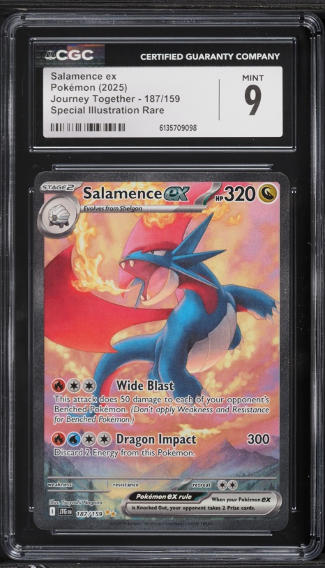 salamence v pokemon card value EX 2025 Battle Partners Japanese Special Art Rare #129 PSA Authenticated 10 [Lightning]×2 Salamence V (Darkness Ablaze 143)