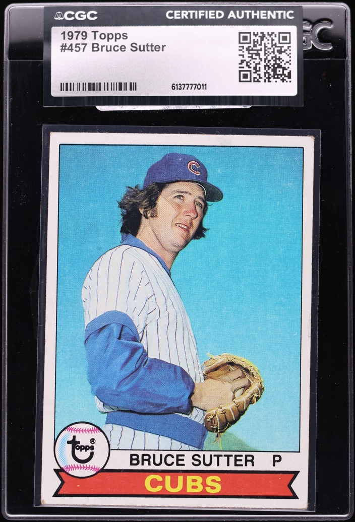 1979 Topps Bruce Sutter #457 CGC AUTH