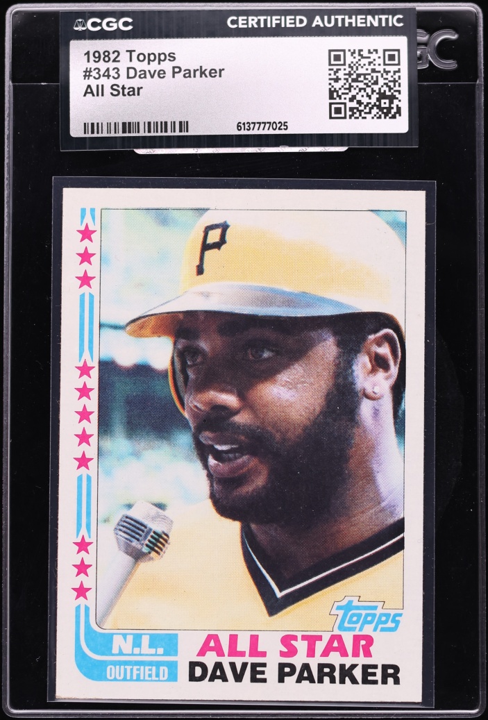 1982 Topps Dave Parker ALL STAR #343 CGC AUTH