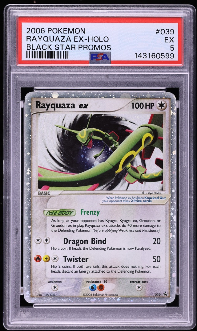 2006 Pokemon Promo Holo Rayquaza EX #39 PSA 5 EX