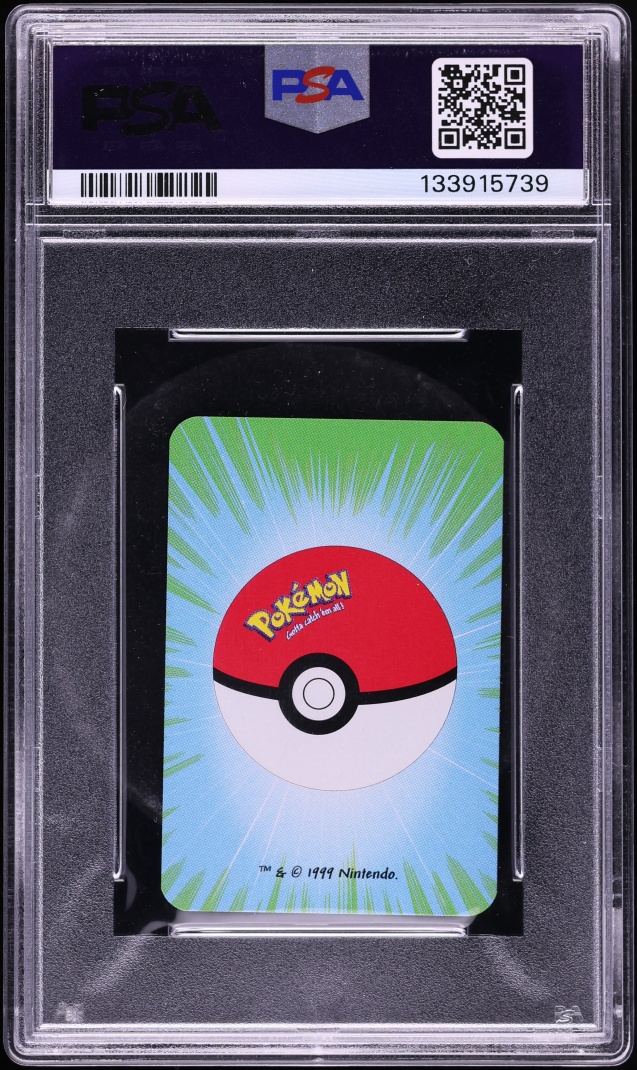 1999 Pokemon Bicycle Mini Playing Cards Green Deck 7 Of Spades Mewtwo PSA 10 GEM MINT
