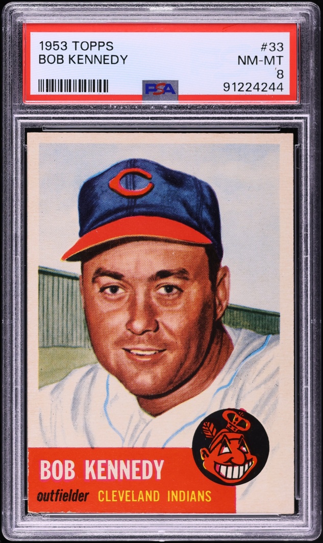 1953 Topps Bob Kennedy #33 PSA 8 NM-MT
