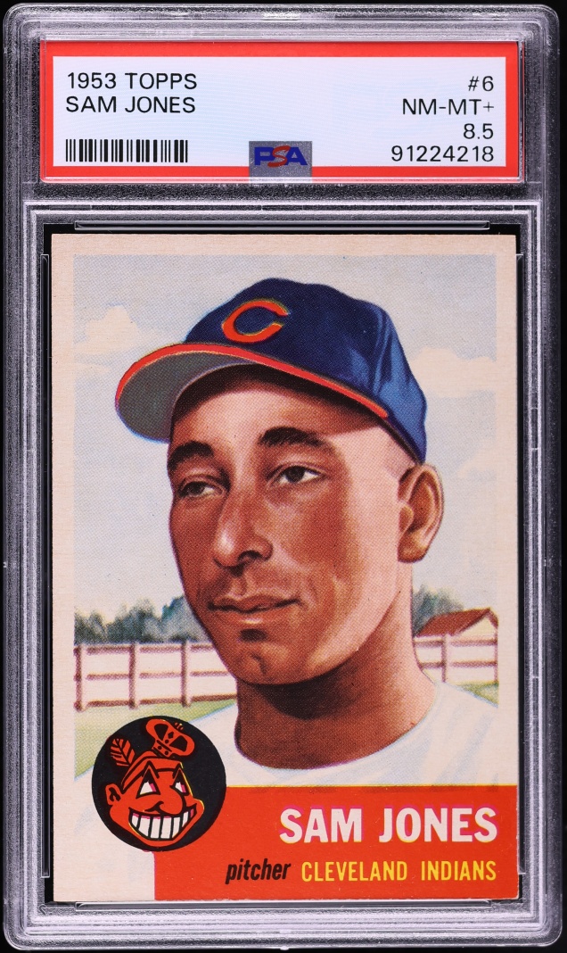 1953 Topps Sam Jones #6 PSA 8.5 NM-MT+