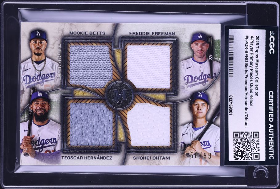2025 Topps Museum Collection Quad Copper Shohei Ohtani Mookie