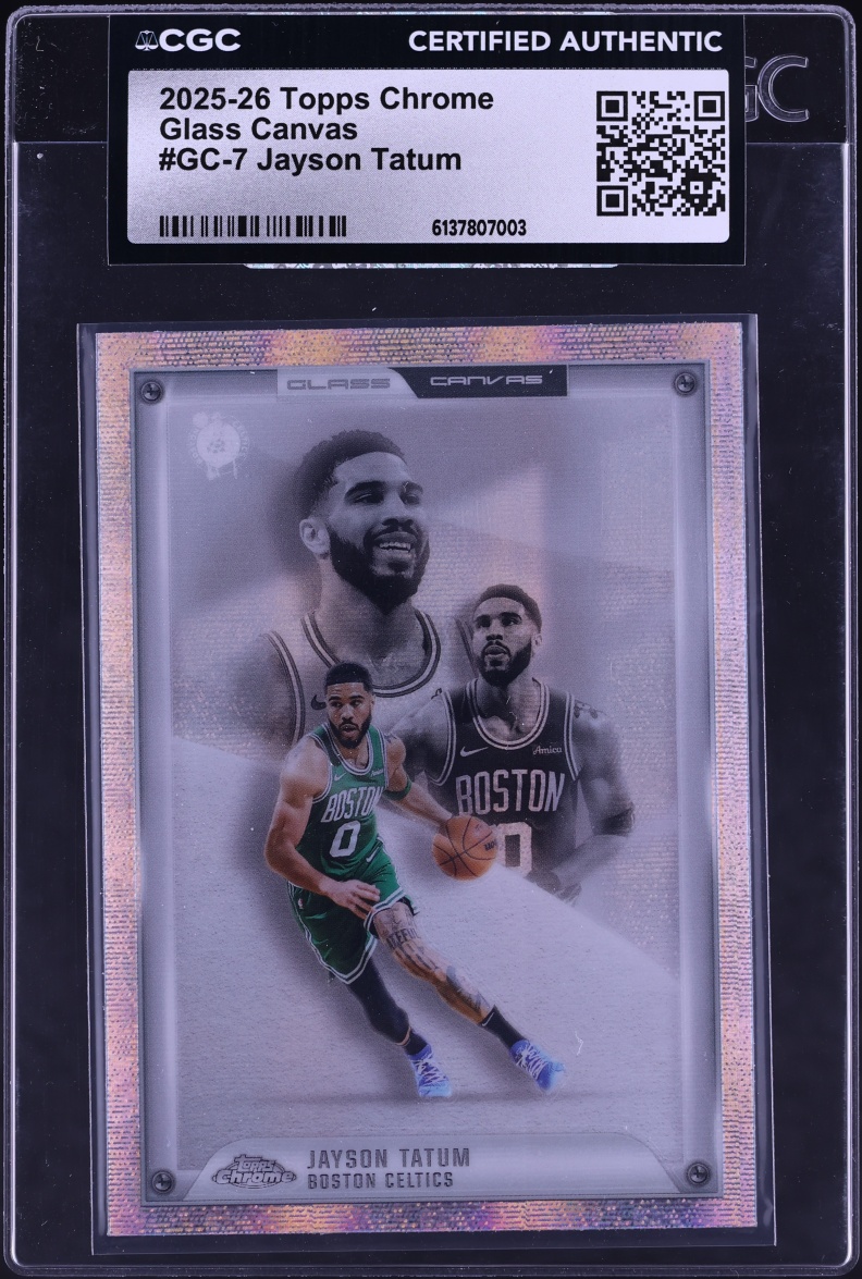 2025 Topps Chrome Glass Canvas Jayson Tatum #GC-7 CGC AUTH