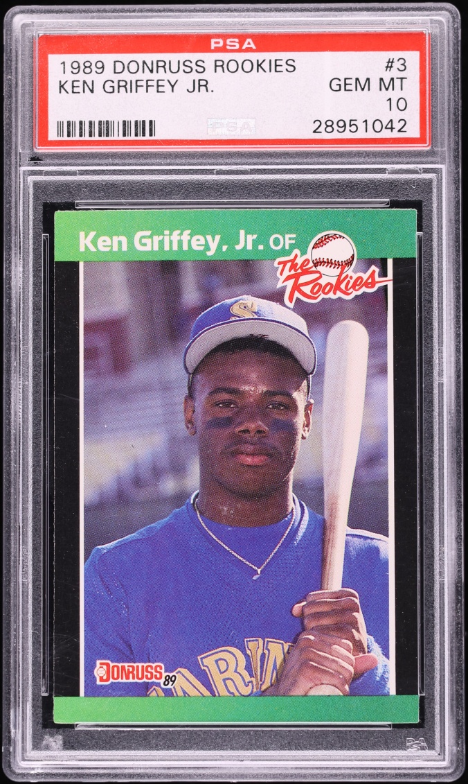 1989 Donruss Ken Griffey Jr. ROOKIE #3 PSA 10 GEM MINT