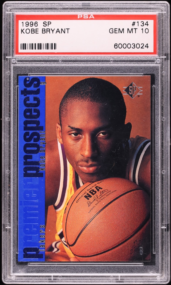 1996 SP Basketball Kobe Bryant ROOKIE #134 PSA 10 GEM MINT on