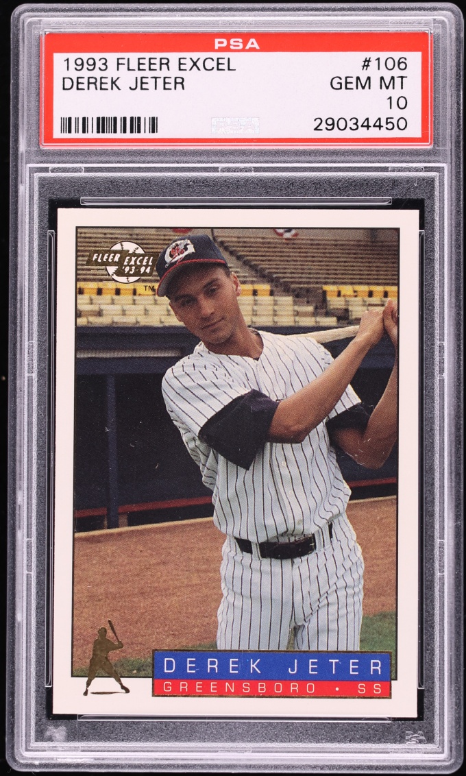 1993 Fleer Excel Derek Jeter ROOKIE #106 PSA 10 GEM MINT