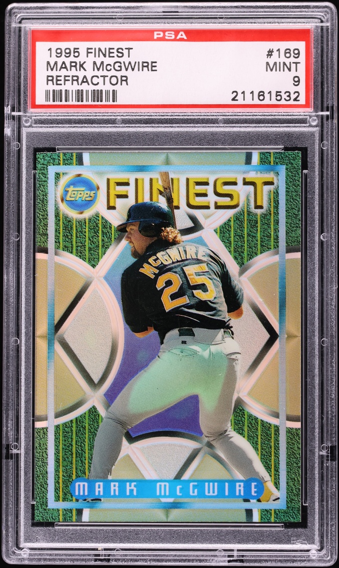 1995 Finest Refractor Mark McGwire #169 PSA 9 MINT