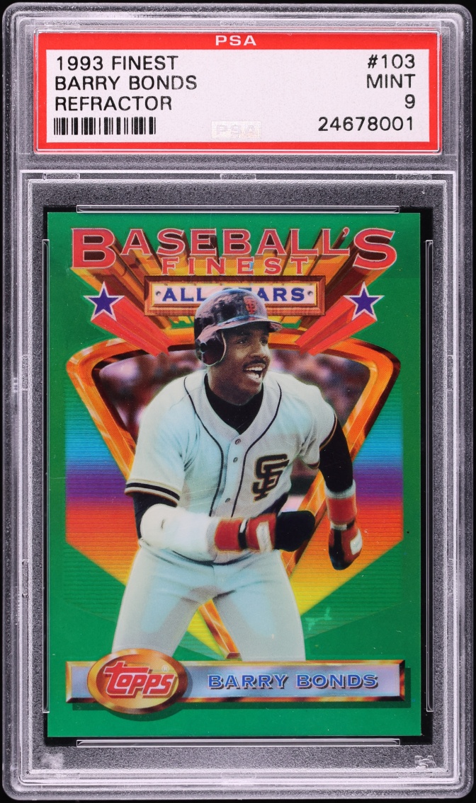 1993 Finest Refractor Barry Bonds ALL-STAR #103 PSA 9 MINT