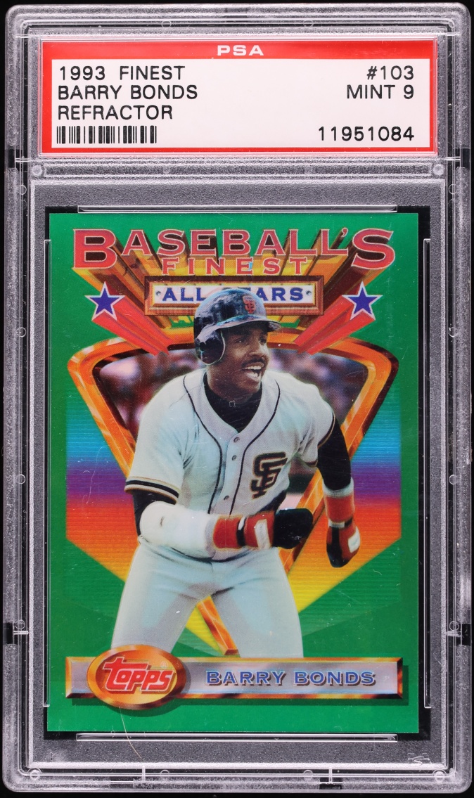1993 Finest Refractor Barry Bonds ALL-STAR #103 PSA 9 MINT