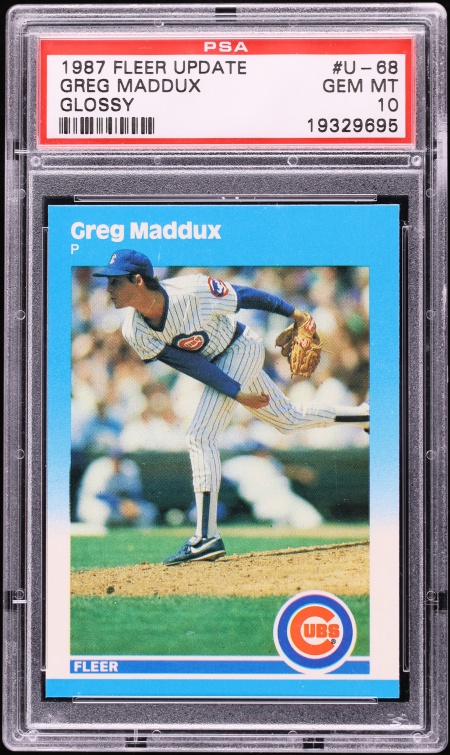 1987 Donruss Greg Maddux ROOKIE #36 PSA 10 GEM MINT on Fanatics