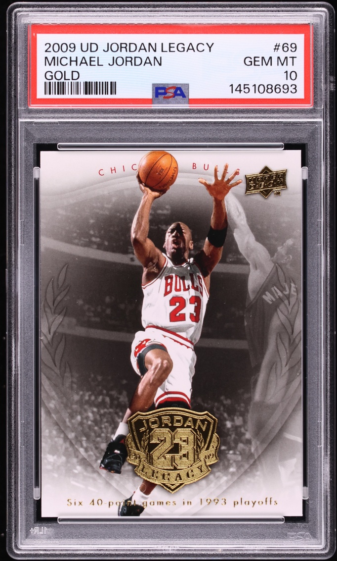 2009 Upper Deck Jordan Legacy Gold Michael Jordan #69 PSA 10 GEM MINT