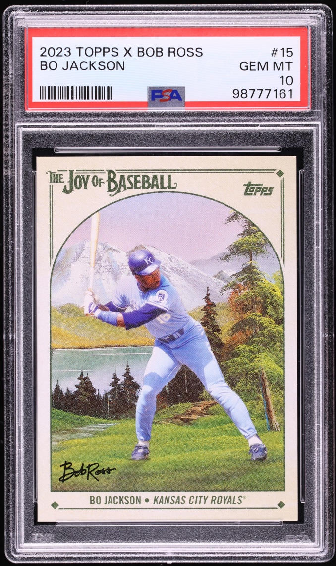 2023 Topps X Bob Ross The Joy Of Baseball Bo Jackson #15 PSA 10 GEM MINT