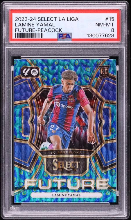 20-21 久保建英 Mosaic La Liga Peacock PSA 10 2023 Select La Liga Future Peacock Lamine Yamal ROOKIE #15 PSA 8