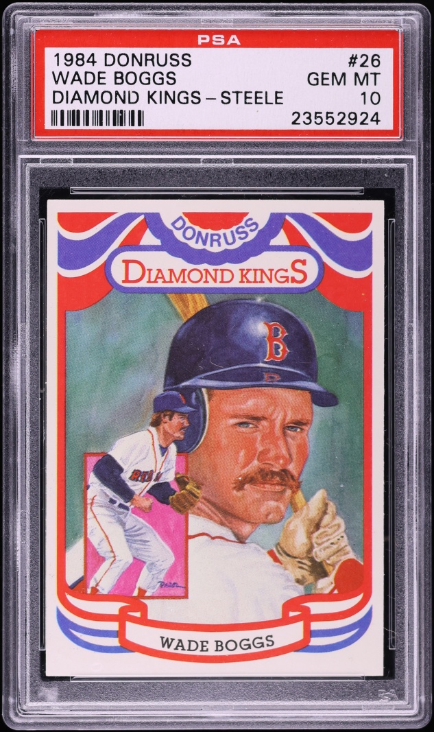 1984 Donruss Diamond Kings-Steele Wade Boggs #26 PSA 10 GEM MINT