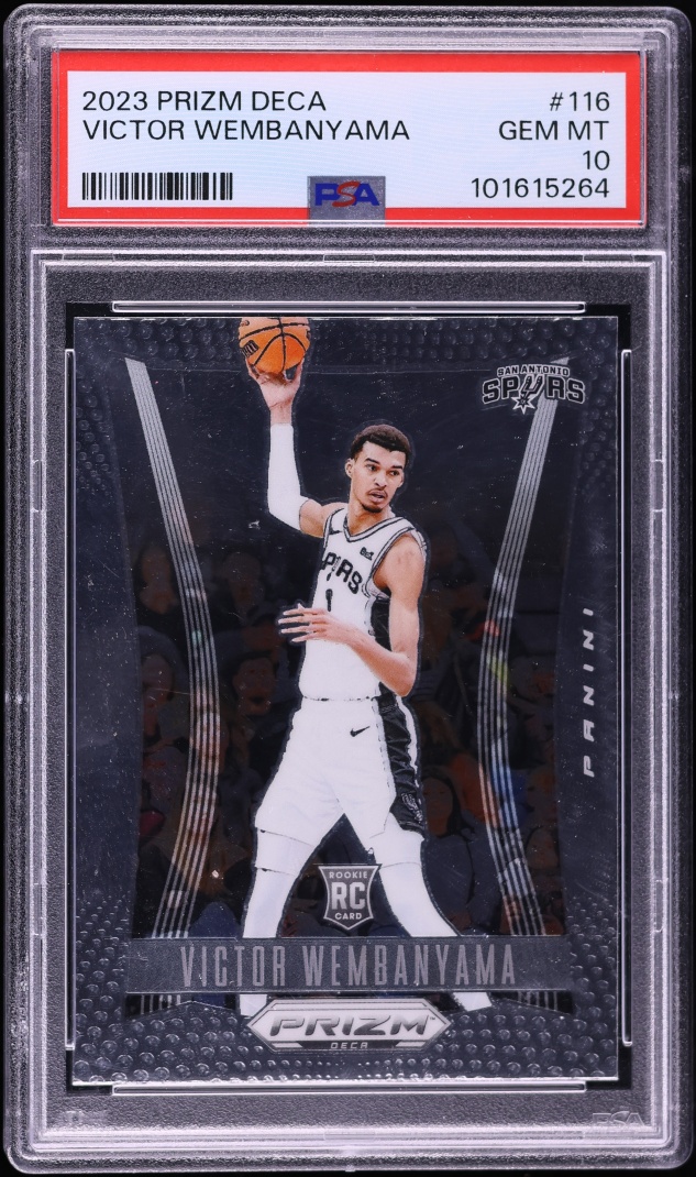 2023 Panini Prizm Deca Victor Wembanyama ROOKIE #116 PSA 10 GEM MINT