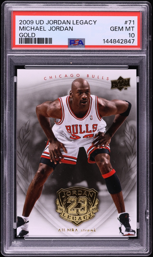 2009 Upper Deck Jordan Legacy Gold Michael Jordan #71 PSA 10 GEM MINT
