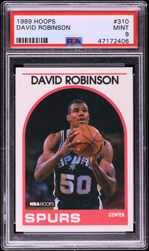 1989 Hoops David Robinson ROOKIE #310 PSA 9 MINT