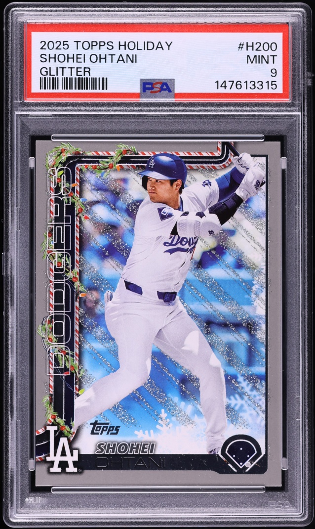 2025 Topps Holiday Glitter Shohei Ohtani #H200 PSA 9 MINT
