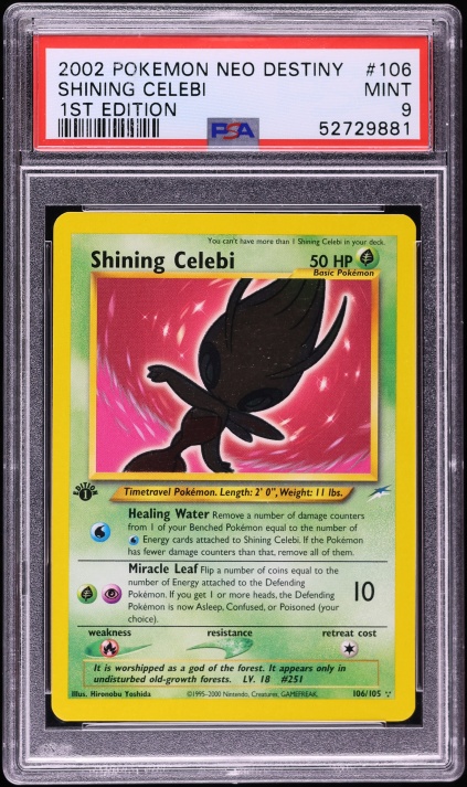 shining celebi pokemon card value [GOLD STAR] #100 English Ex Crystal Guardians Singles When your Pokmon V is Knocked Out Celebi Berkilau 019/171 AS2a Shining