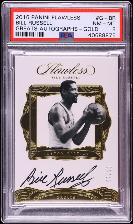 2009 Bowman 48 Bill Russell AUTO #48A-BR BGS 9.5 GEM MINT on