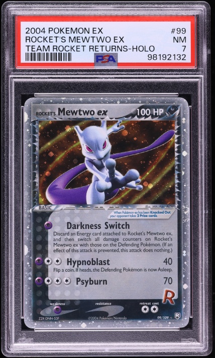 2004 Pokemon Japanese Rocket Gang 1st Ed Holo Rocket's Mewtwo ex