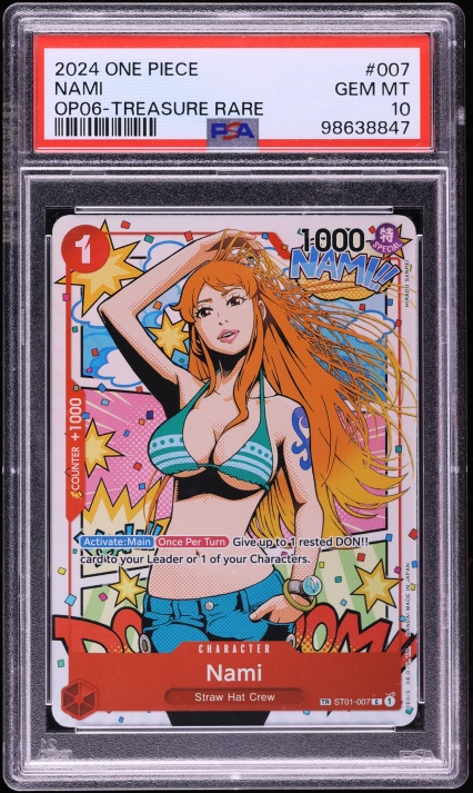 2025 One Piece Japanese 3rd Anniversary Set Nami #054 PSA 10 GEM