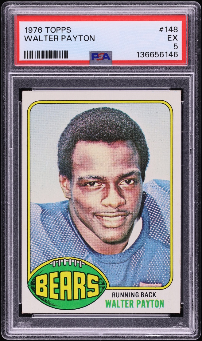 1976 Topps Football Walter Payton ROOKIE #148 PSA 5 EX